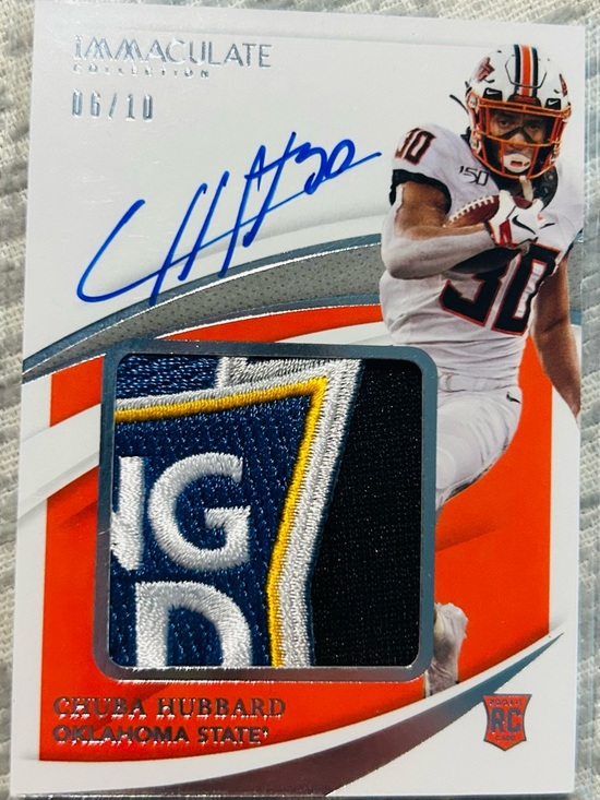 Panini Other - Chuba Hubbard 2021 Panini Immaculate Collegiate RPA #PPA-CH /10